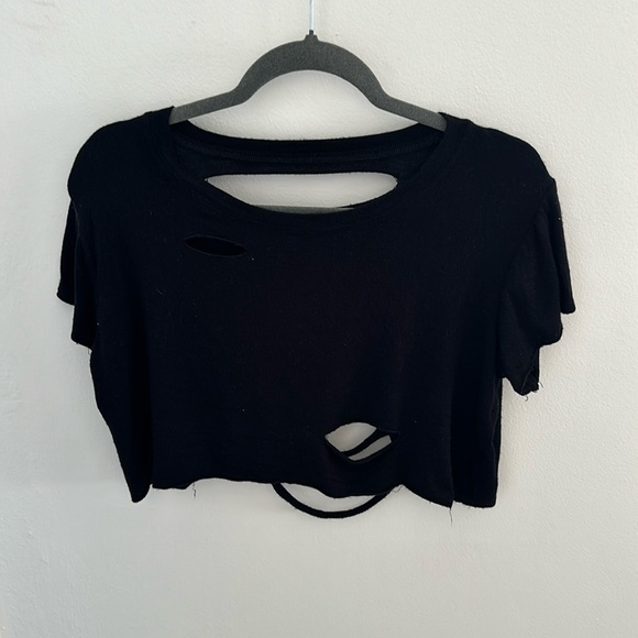 Bombshell sportswear shredded tee - Picture 1 of 5